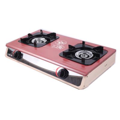 China Hotel Cast Iron Double Burners Gas Stove With Competitive Price Gas Cooker for sale