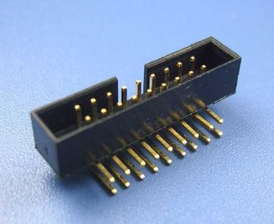 China Right Angle PCB PCB Appliances 2.0mm Golden Flash Through Hole Box Header for sale