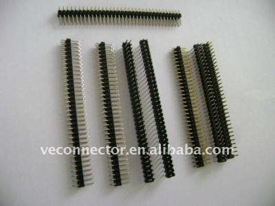 China PCB PCB Applicator Terminal 2.54mm Long Gold Plated Pin Header for sale