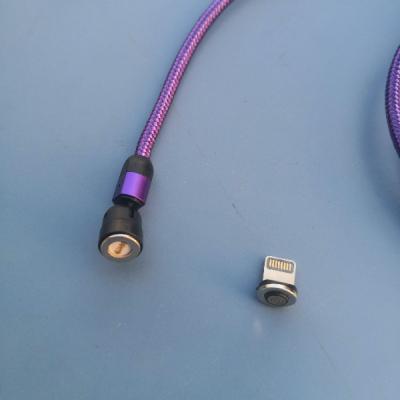 China Magnetic MP3/MP4 Player Cable 3A Fast Charging Cable 3 In 1 Type-C Data USB Android Cable for sale