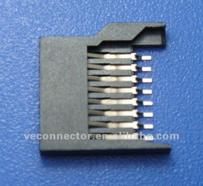 China Micro PCB SD Connector, All Plastic, SMD To PCB for sale