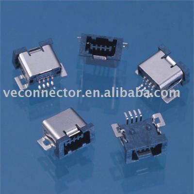 China Mini USB PCB connector, 4PIN, B, smd on PCB for sale