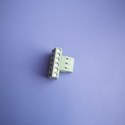 China PA66 5.0mm Pitch Straight Through Hole PCB Screw Terminal Blocks for sale