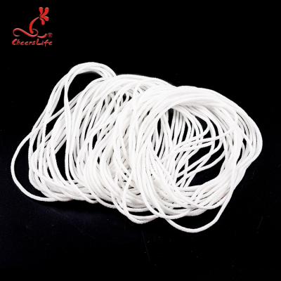 China 3mm 4mm 3mm 4mm Supply N95 Polyester Rope Accessories Earloop Elastic Cord Viable Running White Flat Nylon Band 5mm 4mm for sale