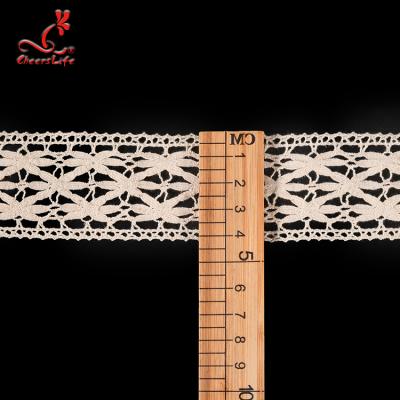 China 2020 new 100% sustainable cotton crochet lace trims for women uniform garment accessories for sale