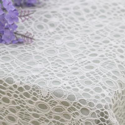 China 100% Polyester Sustainable Fabric Bridal Lace Fabric For Wedding Dresses for sale