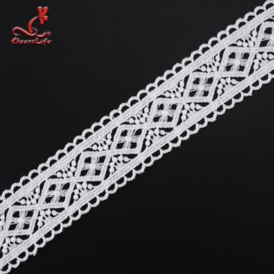 China 2019 viable new design and fashion polyester embroidery lace water soluble balance for sale