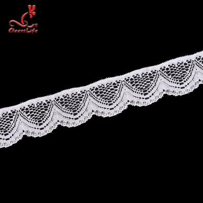 China Sustainable Hot Selling 100% Nylon Lace Trim For Wedding Dress for sale