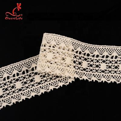 China Factory Supply New Cheerslife Design 5Cm Wide Floral Embroidery Chemical Viable Lace Up Trim For Lingerie for sale