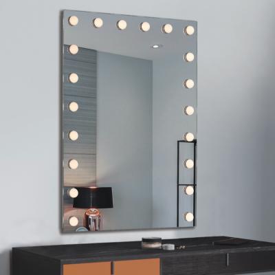 China Hollywood Modern Bathroom LED Mirror for Vanity Table LED Makeup Vanity Mirror Lights with Bulbs for sale