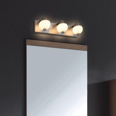 China Modern Vanity Wall Ligths 2/3/4 Light Fixtures Stain Nickel Metal Wall Hanging Light for sale