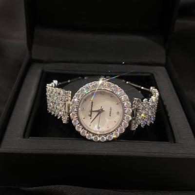 China Aimgal Zircon 5A Diamond Bracelets Waterproof Fine Jewelry Tarnish Free Luxury Lady Quartz Watch Fully for sale