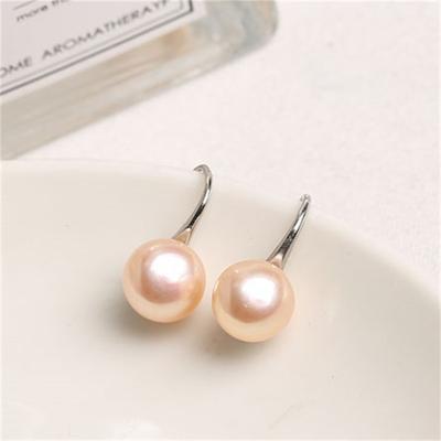 China Aimgal FASHIONABLE Jewelry Sterling Silver Freshwater Pearl High Heel Ear Hooks For Women for sale