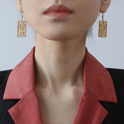 China Fashionable New Retro Jewelry Aimgal Handmade Brand Square Earrings Women for sale