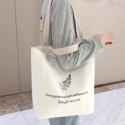 China Portable Hot Shopping Cotton Tote Bag With Custom Logo Printed for sale