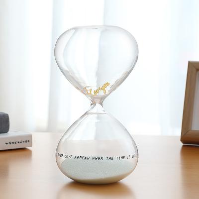 China Hourglass 30s, High Quality Gift Sand Timer, Wholesale Colorful Christmas Lover Gift Large Sand Art Glass For Timing for sale