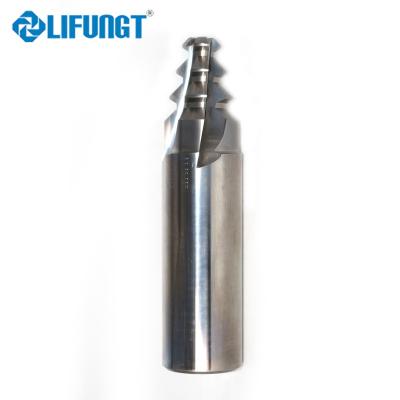 China Meat Process Uncoating Rifle Fir Shape Solid Milling Cutter For Turbine Root for sale