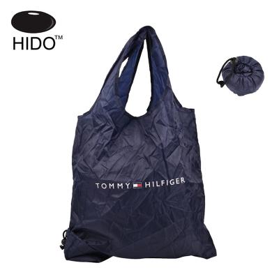 China With Pocket Round Promotional Reusable Polyester Foldable Shopping Bag for sale