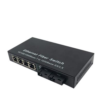 China POE 2021 Gigabit Ethernet Media Fiber Optic Converter Chip Hot Selling Performance Change Network Switch for sale