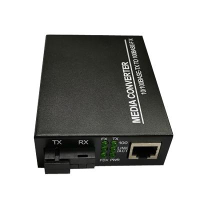 China Safety ND-821SW-BIDI transient voltage protection on all power and signal input 10/100M optical media converter equipment for sale