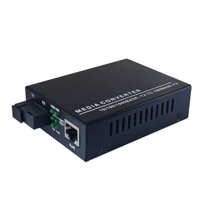 China FTTH ND-921SW-BIDI-20 transient voltage protection on all power and signal input gigabit optical media converter equipment for sale