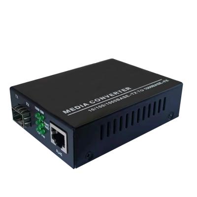 China FTTH Factory Price 10/100/1000M Fiber RJ45 Converter SFP Media Converter for sale