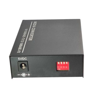 China ND-820SSW-20 Dual Fiber FTTH Single Mode 10/100M Adaptive Fast Ethernet Smart Media Converter for sale