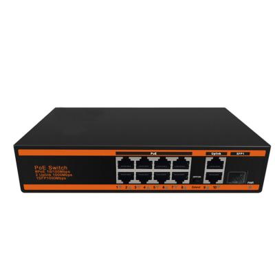 China High Performance POE Include 8 Port PoE Switch SFP Slot Support Gigabit Module Optical Network Switch for sale