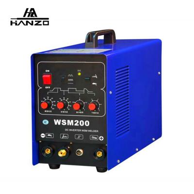 China Building Material Shops Dual 220V HF Arc TIG DC AC Welding Machine MOSFET WSM-200 Micro TIG Welding Machines for sale