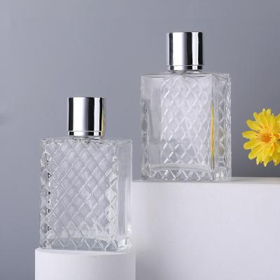 China Global Travel 100ml Portable Glass Spray Bottles Crystal Perfume Bottle for sale