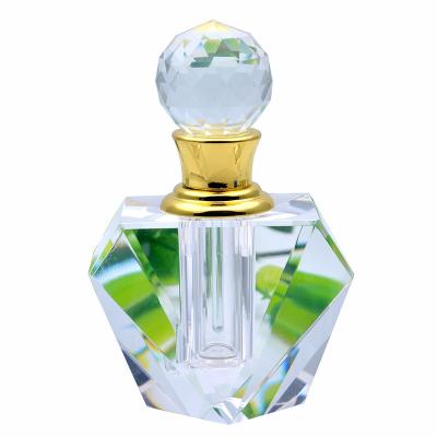 China Global Portable Irregular Elegant Essential Oil Crystal Perfume Bottle for sale