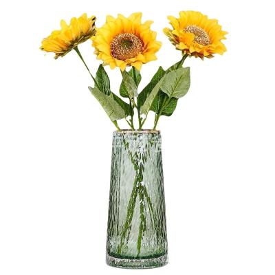 China Global Customized Colorful Modern Transparent Luminous Flower Arranging Glass Crystal Vase for sale