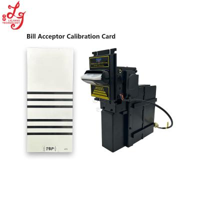 China ICT TOP Bill Acceptor Currency Calibration Card White Cards For Sale for sale