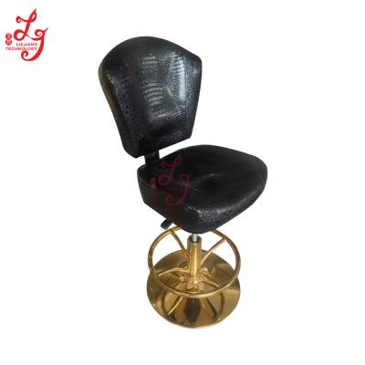 Κίνα Casino Chairs C77 Cheap Adjustable Stainless Steel Base Poker Table Chair Slot Machine Chair For Sale προς πώληση