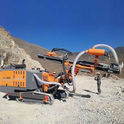 China Construction worksÂ   Crawler Mining Hydraulic DTH Rock Quarry Gold Mine Blast Hole Drilling Rig for sale