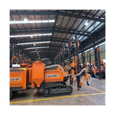 China Construction worksÂ   JL-421T High Efficiency Plunger Motor Power Head Crawler Dth Standard Drill Rig for sale