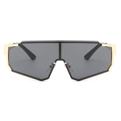 China Fashion Sunglasses 2022 Sunglasses Fashion Trends One Piece Shield Sunglasses For Women for sale