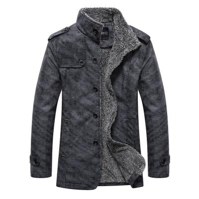 China Wholesale Waterproof Leather Jacket Men's Winter Plush Casual Leather Jackets for sale