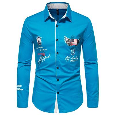 Cina Latest Anti-pilling Shirt Designs For Mens Custom Mens Shirts Full Sleeve in vendita