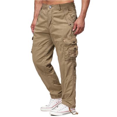 China High Quality Anti-wrinkle Overall Men's Outdoor Sports Loose Multi-pocket Pants à venda