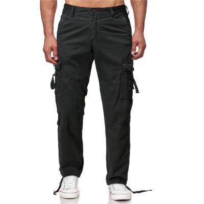 China Men's Straight-Leg Loose Casual Multi-pocket Anti-wrinkle Pants Washable Cargo Pants for sale