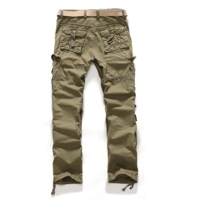 China Anti-Wrinkle Pants Loose Casual Multi-pocket Military Style Plus Size Mens Trousers And Slacks à venda