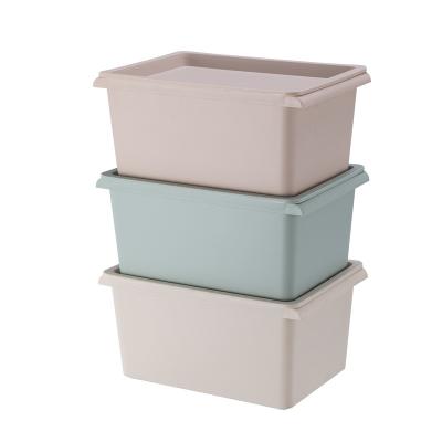 China Plastic Viable Storage Basket Snack Storage Box Wardrobe Snack Toy Matching Box Japanese Desktop Cosmetics Storage Box for sale