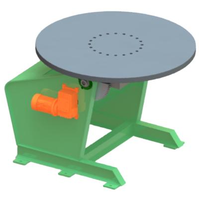 China Garment Shops Turntable Timing 2 Axis Single Support Positioner For Welding Pipe for sale