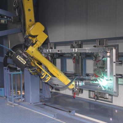 China Remote robotic welding line for railway doors for sale