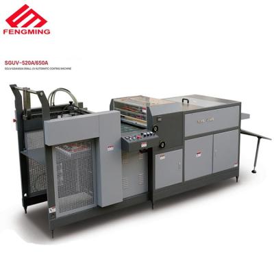 China machinery & SGUV-650A Material Semi-automatic UV Coating Machine Small UV Coater With Blower for sale