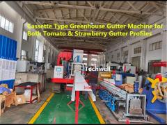 Cassette Greenhouse Gutter Machine for Strawberry, Tomato Growing Gutters