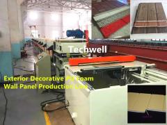 Exterier Decoration PU Foam Wall Cladding Panel Production Line