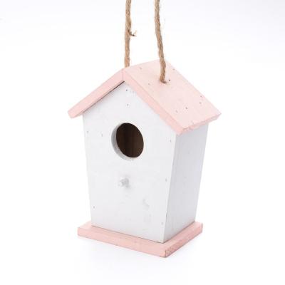 China Durable Small Structure Ventilation Customized Viable Chickadees Sparrows Bird mutli Species Applied Hanging Outdoor Wooden Bird House for sale