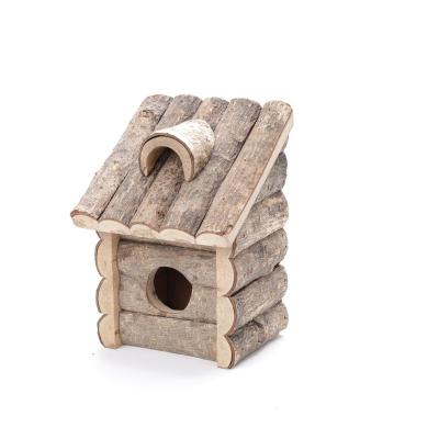 China Wholesale Customized Viable BIRD HOUSE Wall Mounted Outdoor Wild Wooden Design Rope Bird House for sale